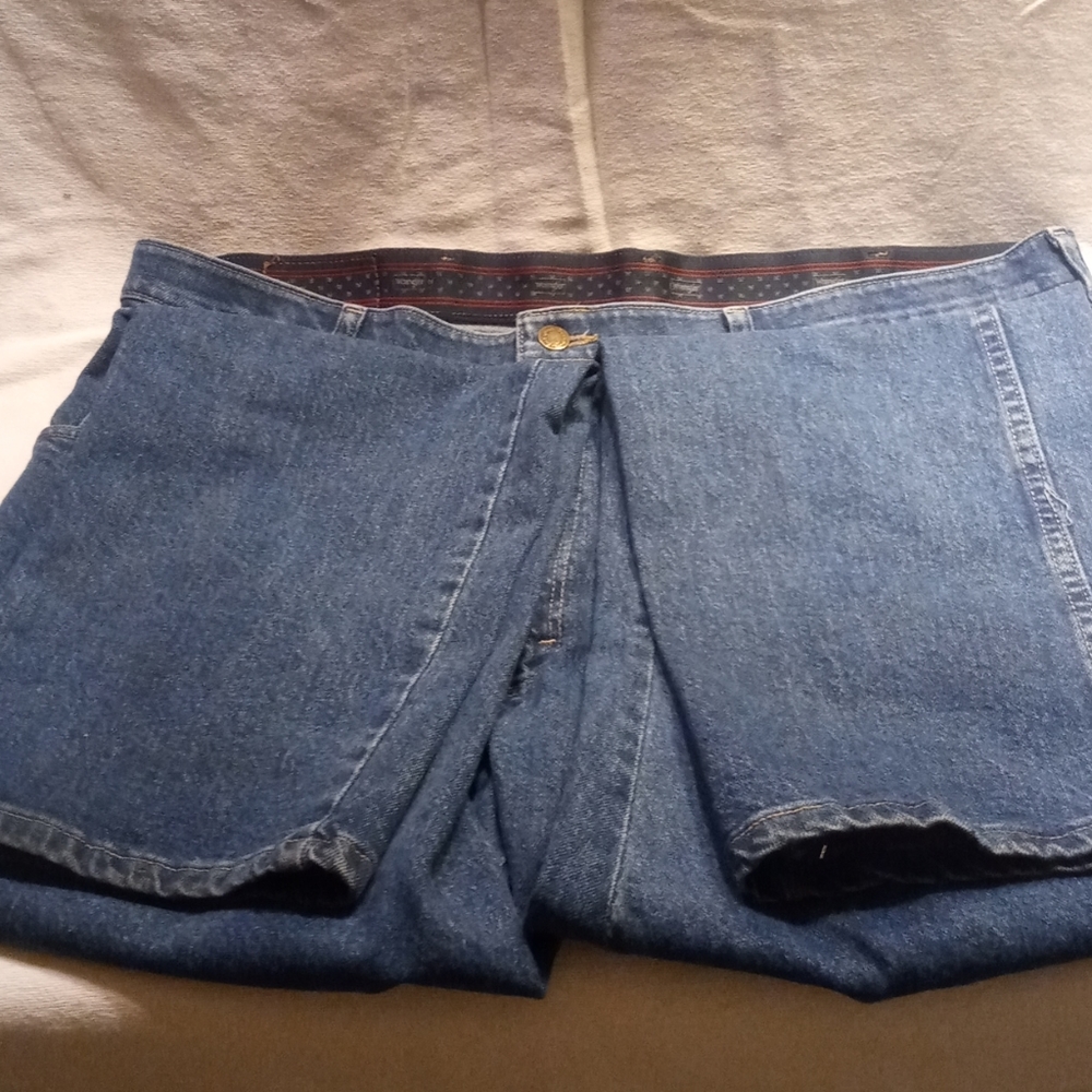 Mens Wrangler Blue Jeans Regular Fit 40x32 855WAQD